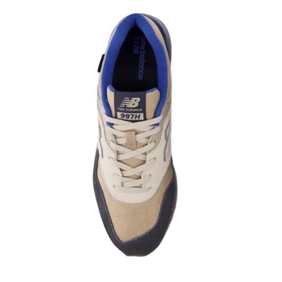New Balance 997H CORDURA Sand/Black/Blue Mens Suede Athletic Running Shoes - Picture 4 of 6
